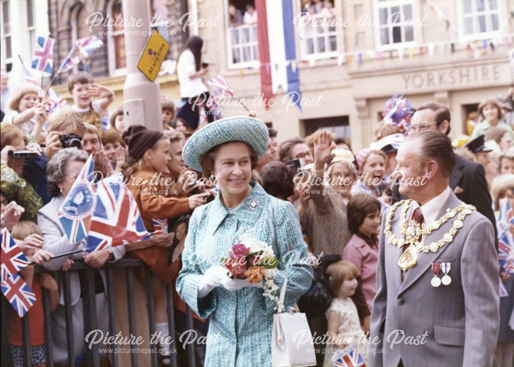 Queen Elizabeth II Officially Opening Mansfield Library, 1977