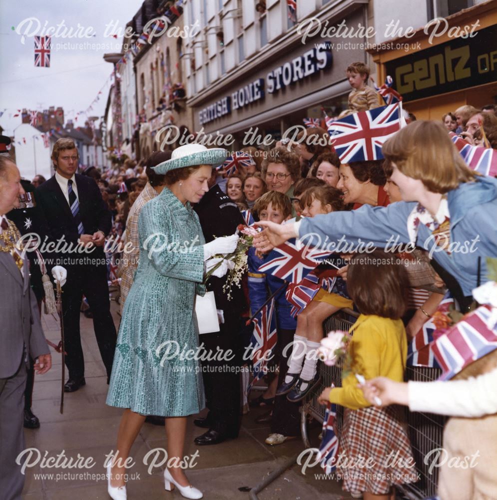 Queen Elizabeth II Officially Opening Mansfield Library, 1977