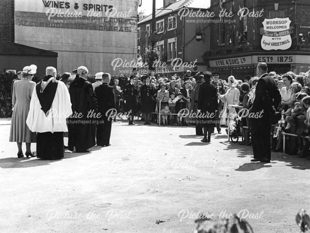 Visit of Queen Mother to Worksop, 1950