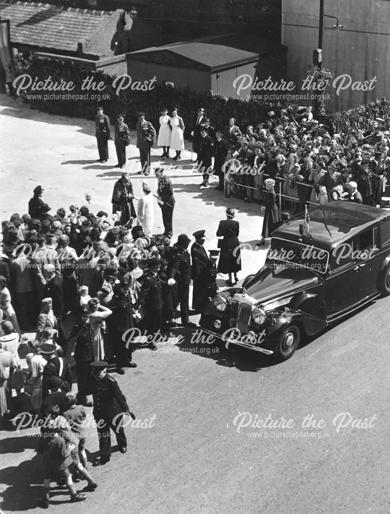 Visit of Queen Mother to Worksop, 1950