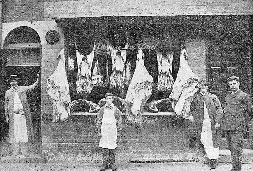 J Walkers Butchers, Union Street, Bingham, c 1900