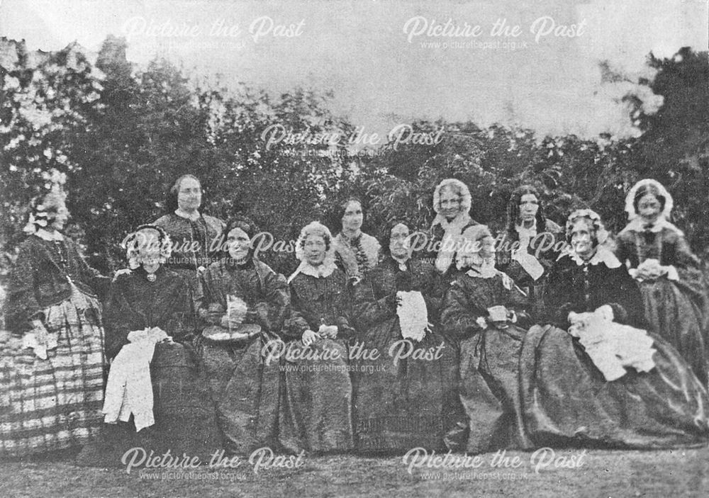 Dorcas Ladies Sewing Group, Bingham, c 1885