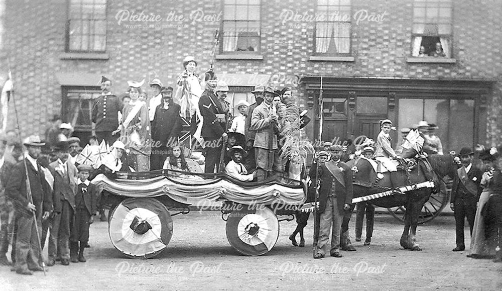 Celebrations for Coronation of Edward VII, Market Place, Bingham, 1902