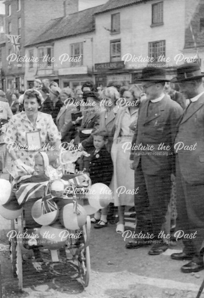 Coronation Day, Market Place, Bingham, 1953