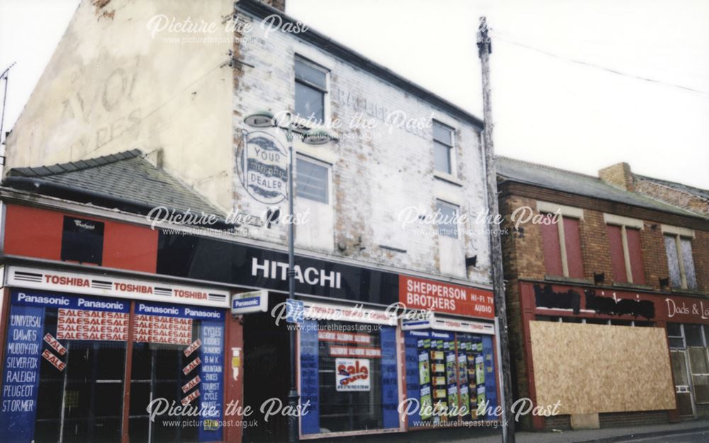 Old Post Office and Sheppersons Shop, Market Street, Sutton-in-Ashfield, 2002