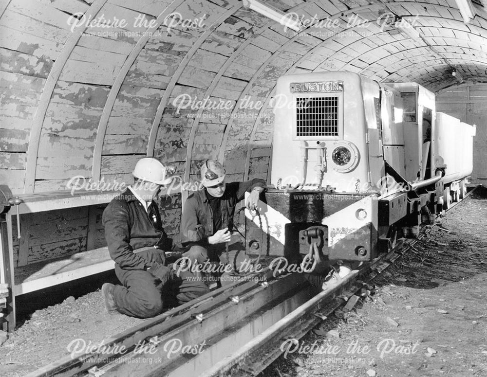 Loco Garage and Workshop, Hucknall Training Centre, c 1965