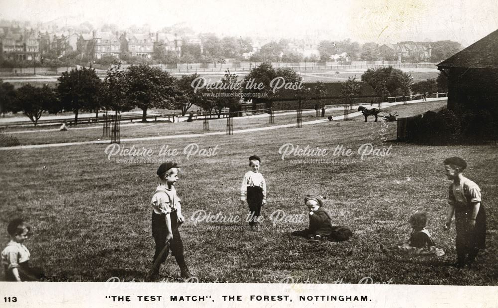 'The Test Match', Forest Recreation Ground, Nottingham, c 1890 ?