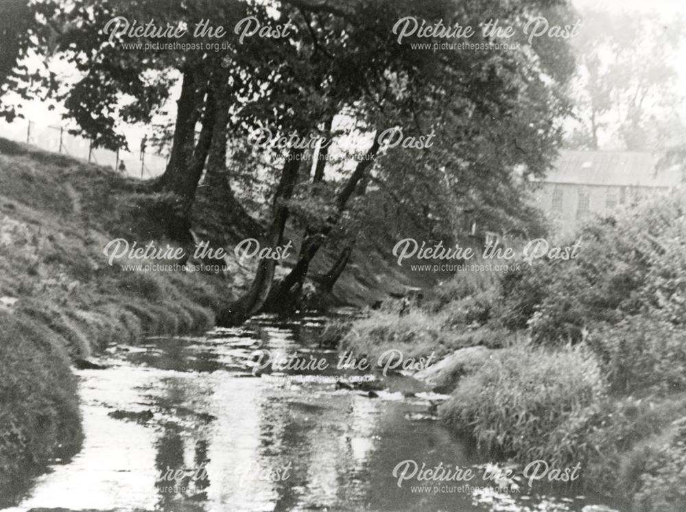 River Maun near Bath Lane, Mansfield, c 1953