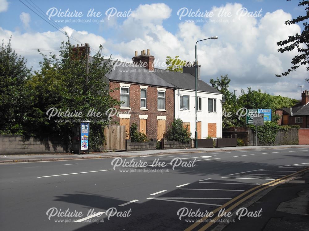 Two Old Houses Prior to Demolition, Abbey Street, Lenton, 2012