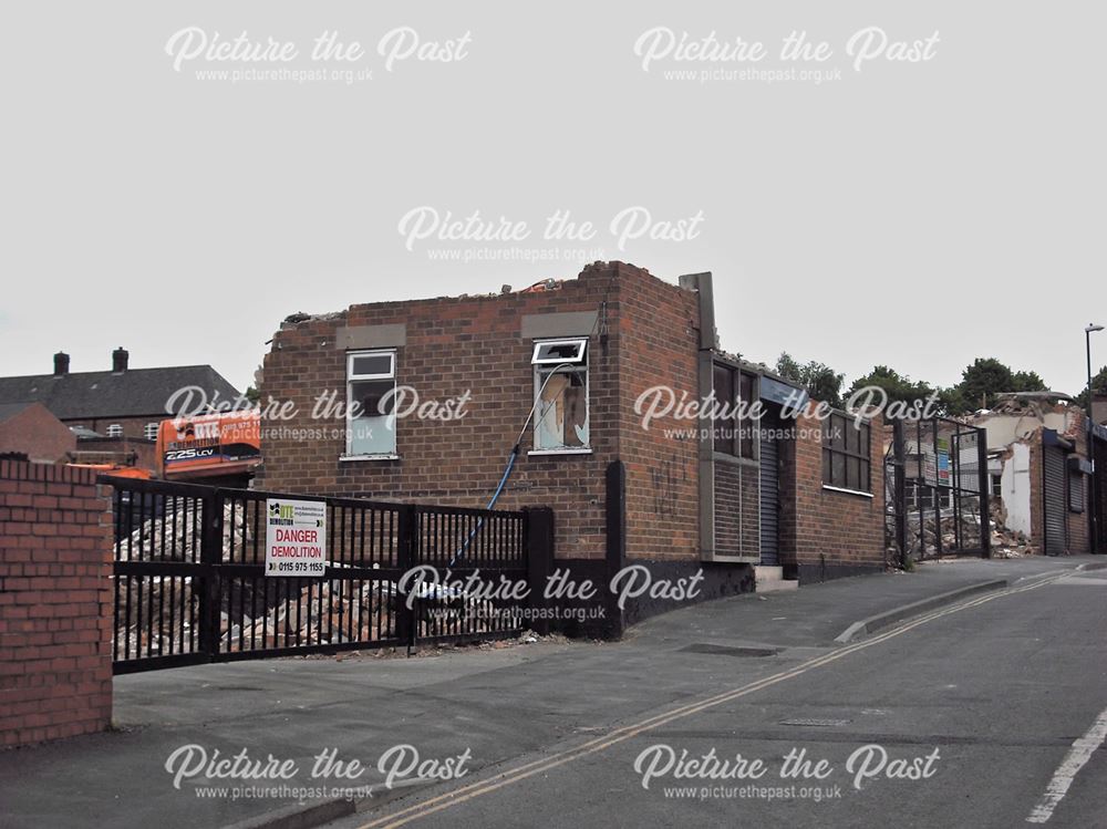 Demolition of Factory Units, Prospect Place, Lenton, 2011