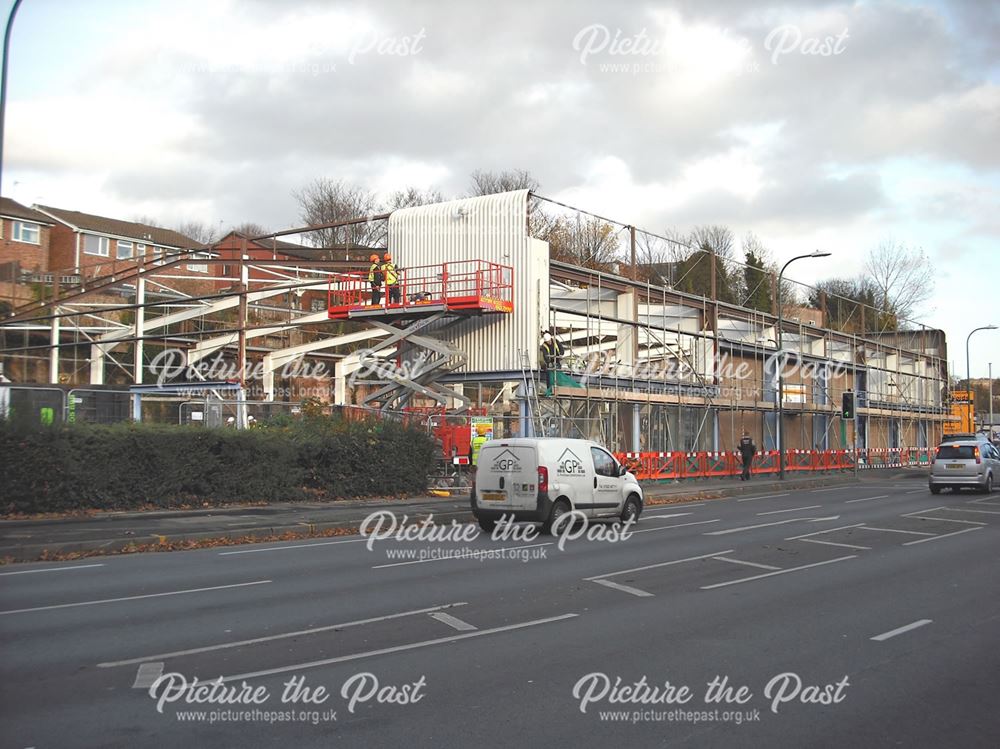 Demolition of Former MFI Warehouse, Castle Boulevard, Nottingham, 2011