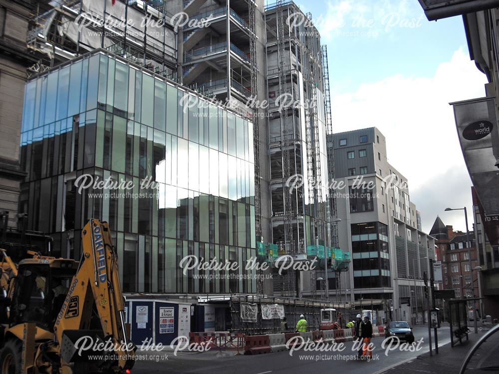 Construction of Office Block, Burton Street, Nottingham, 2011