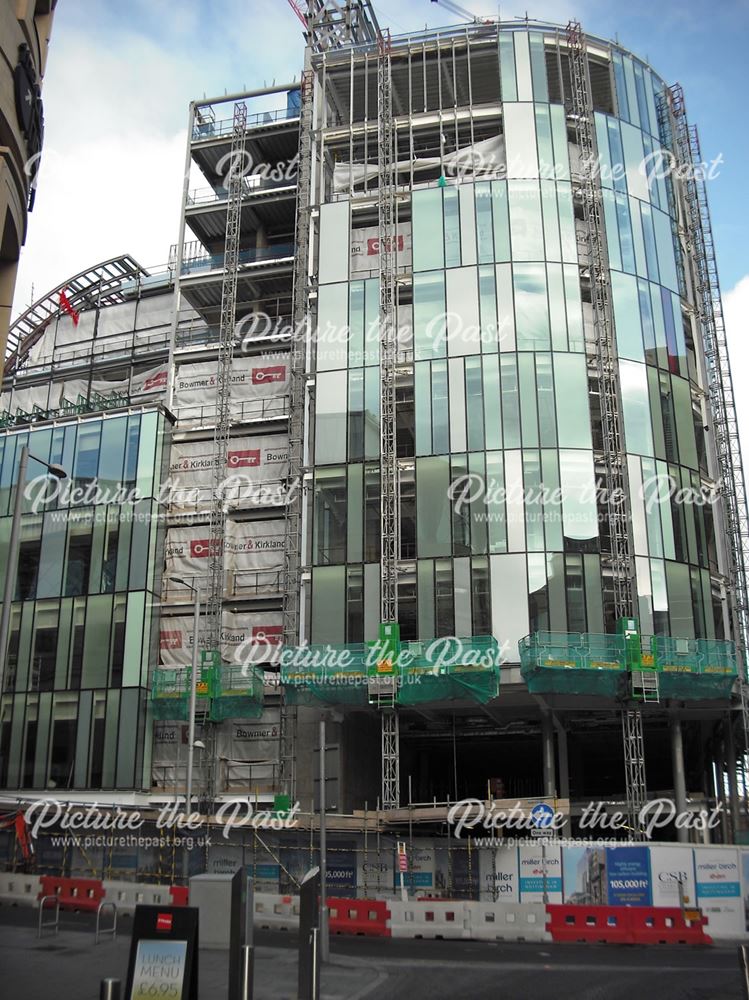 Construction of Office Block, Burton Street, Nottingham, 2011