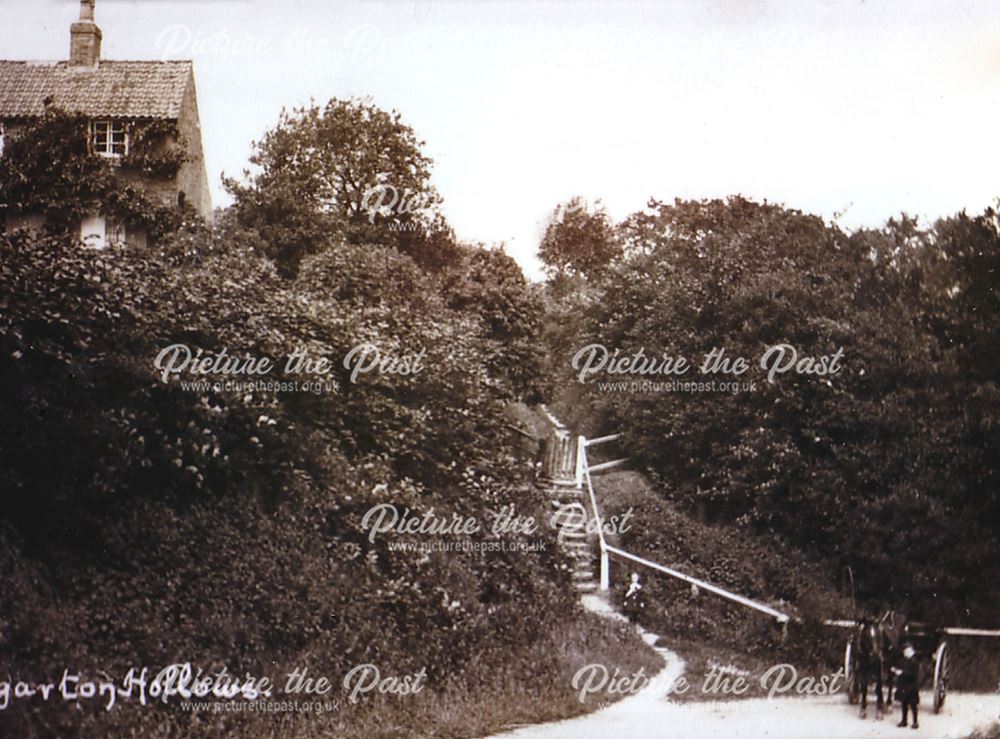 Steps on the Hollows, Thurgarton, c 1910
