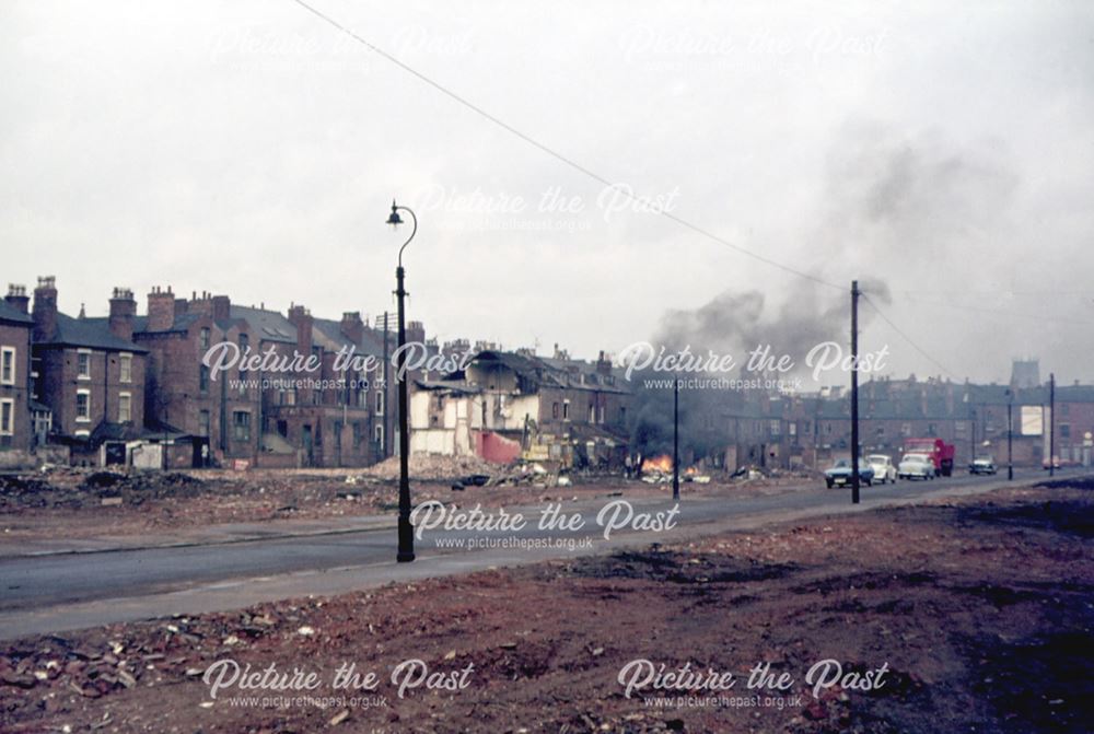 Demolition of The Meadows, c 1974