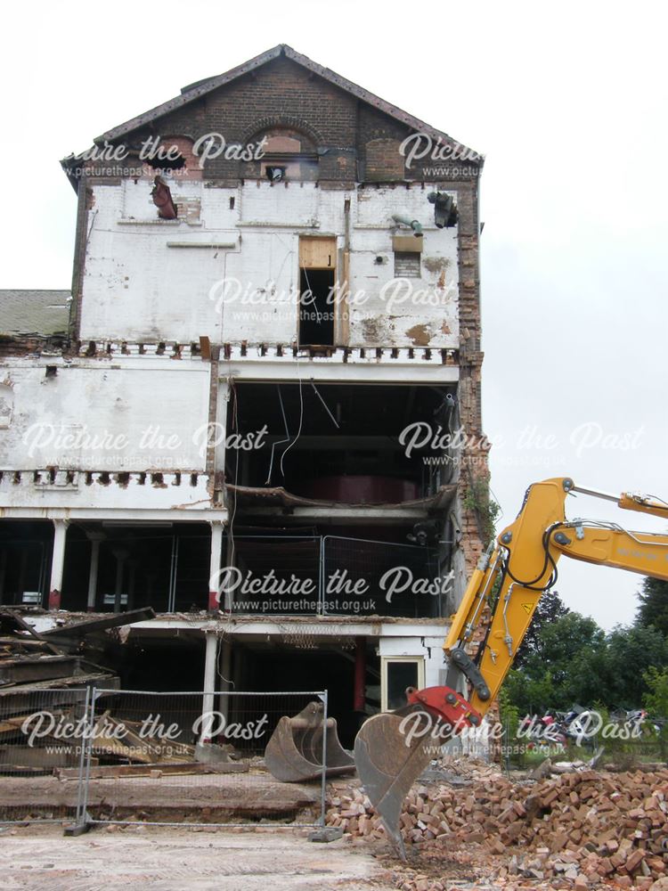 Demolition of Beeston Maltings, 2012