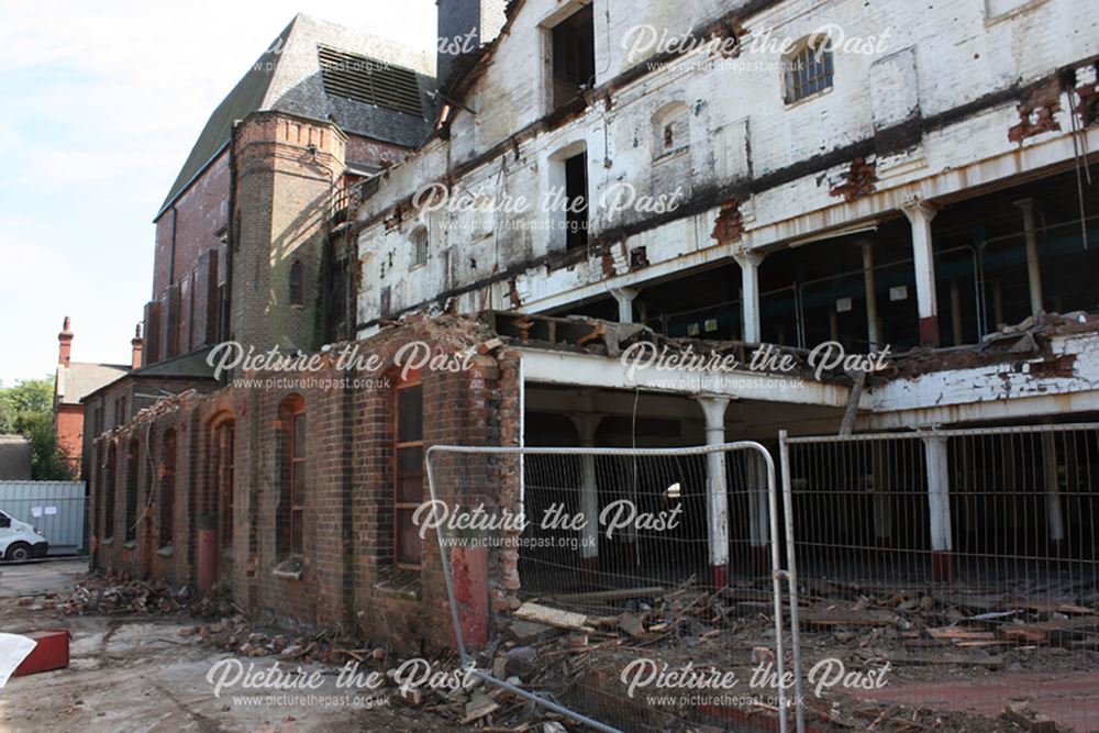 Demolition of Beeston Maltings, 2012