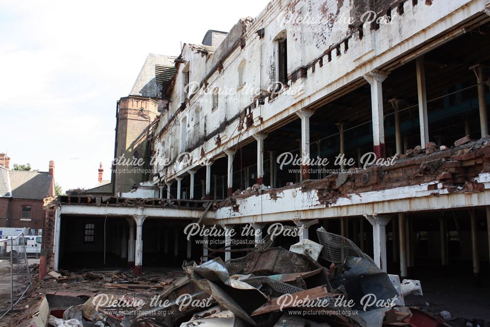 Demolition of Beeston Maltings, 2012