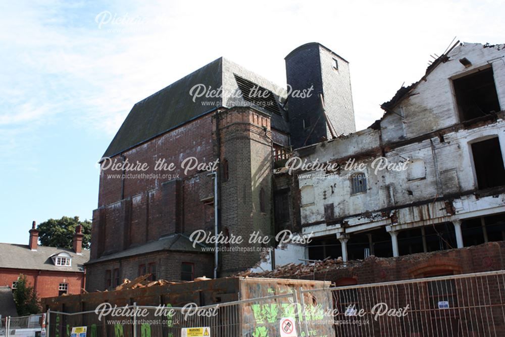 Demolition of Beeston Maltings, 2012