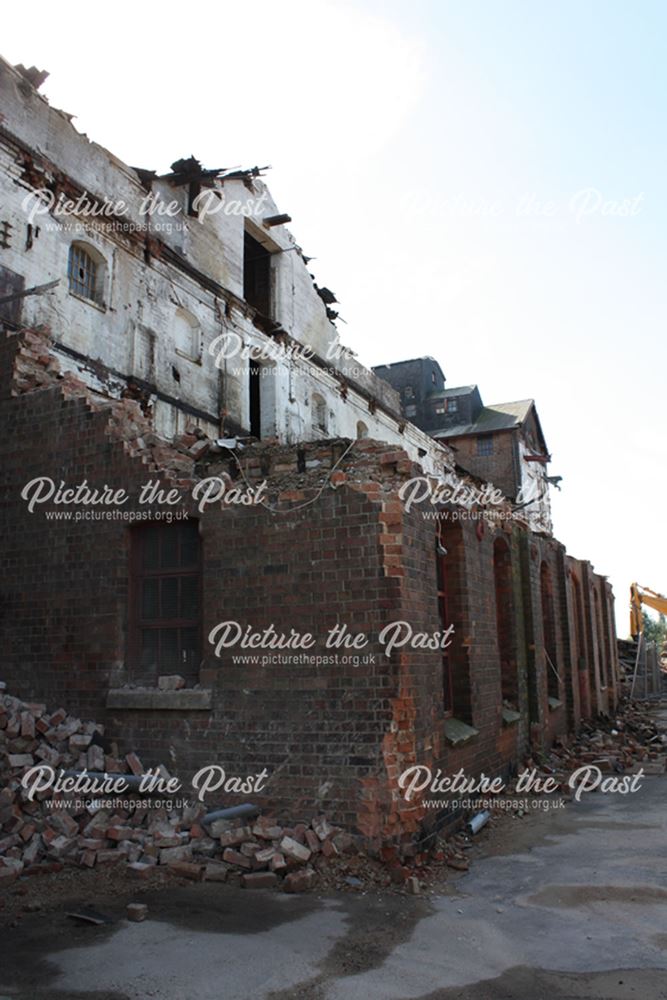 Demolition of Beeston Maltings, 2012