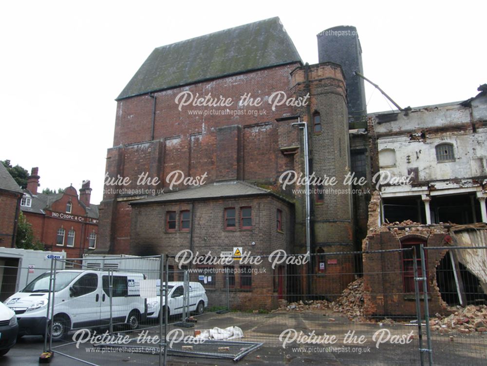 Demolition of Beeston Maltings, 2012