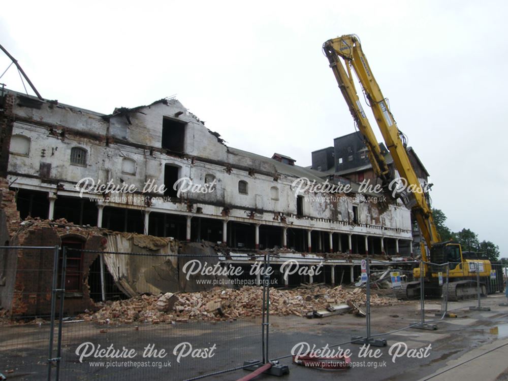 Demolition of Beeston Maltings, 2012