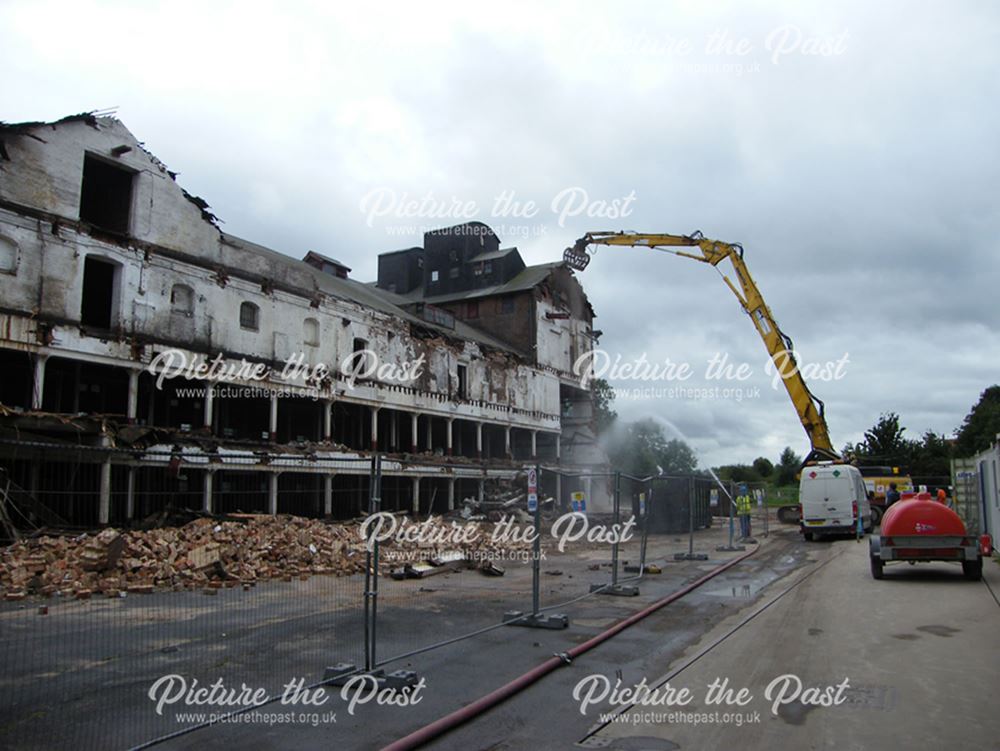 Demolition of Beeston Maltings, 2012