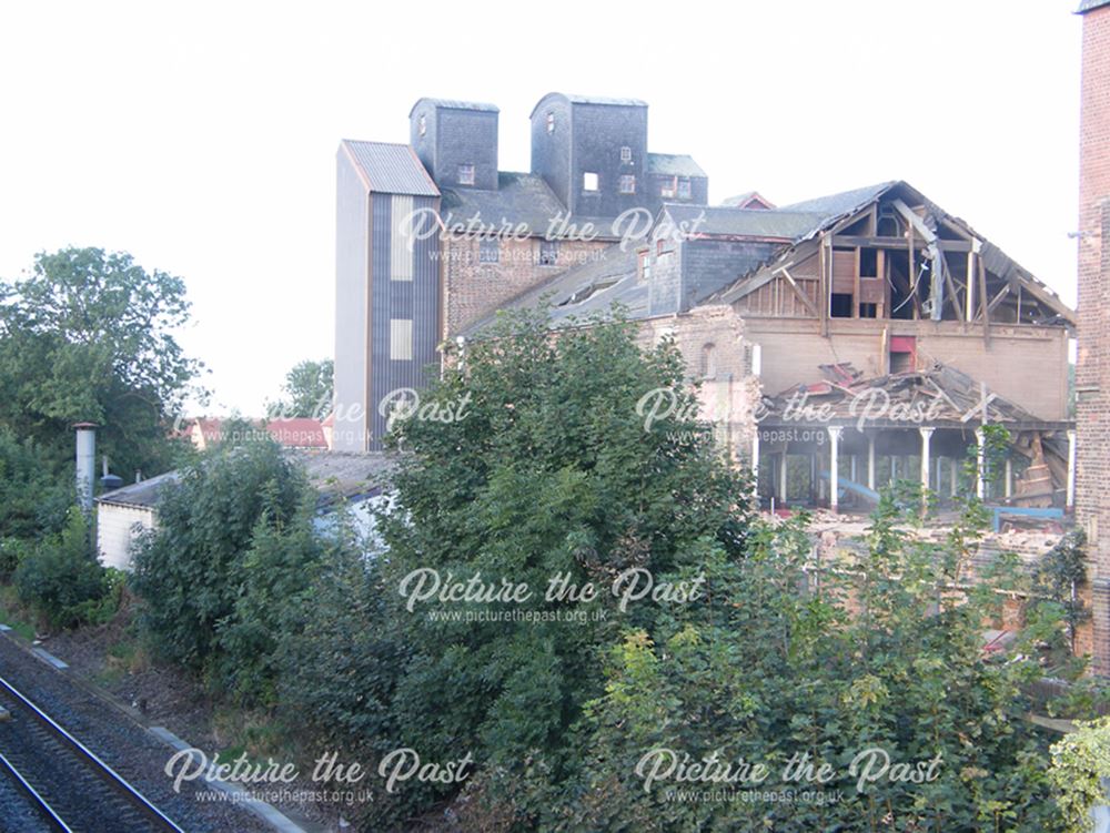Demolition of Beeston Maltings, 2012