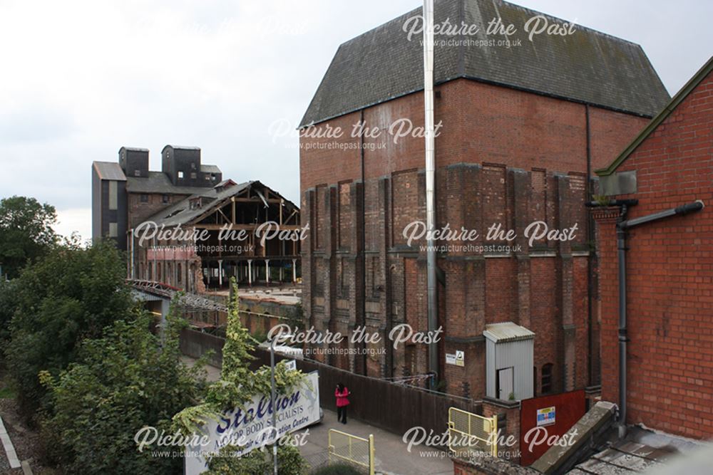 Demolition of Beeston Maltings, 2012