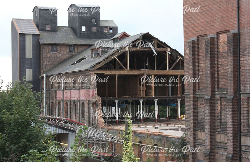 Demolition of Beeston Maltings, 2012