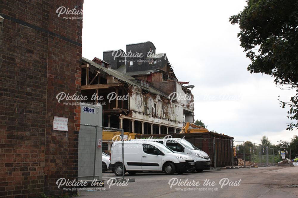 Demolition of Beeston Maltings, 2012