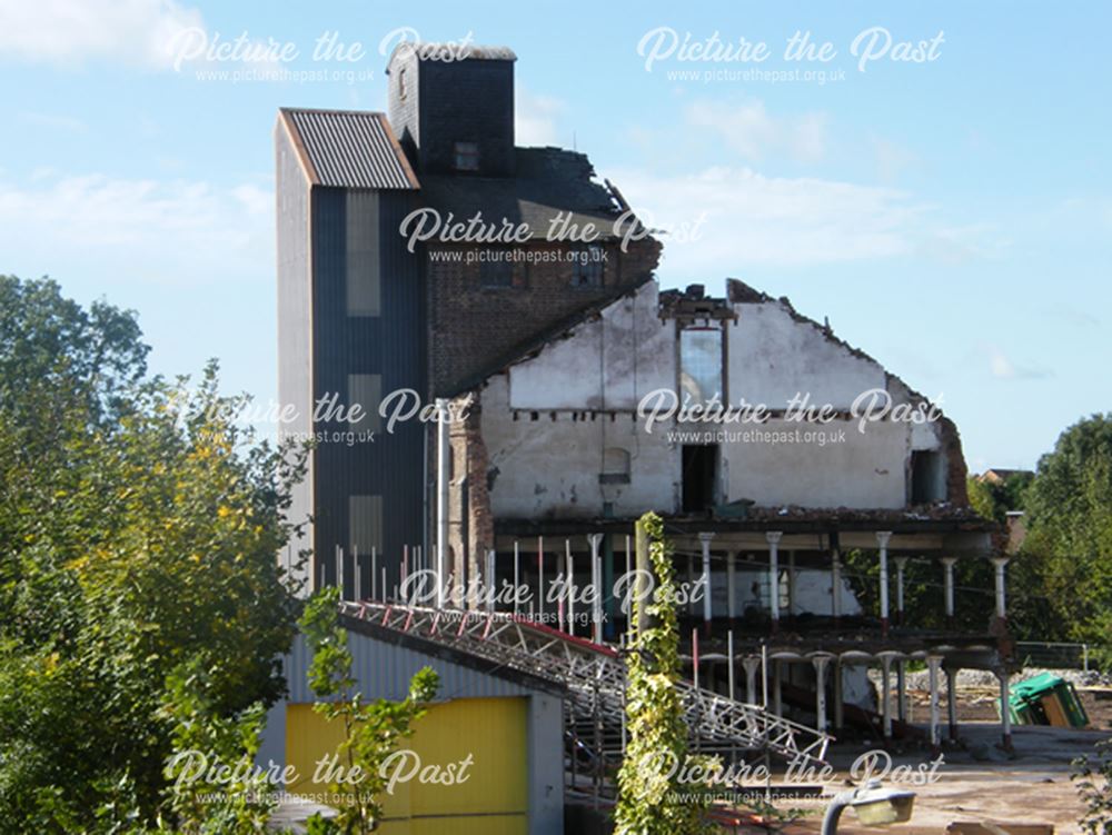 Demolition of Beeston Maltings, 2012