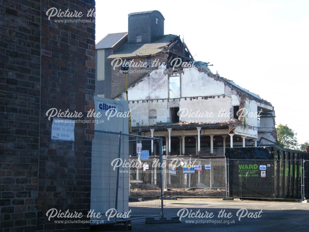 Demolition of Beeston Maltings, 2012