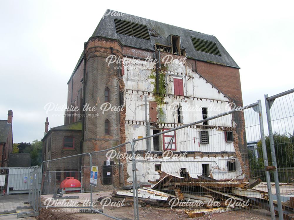 Demolition of Beeston Maltings, 2012