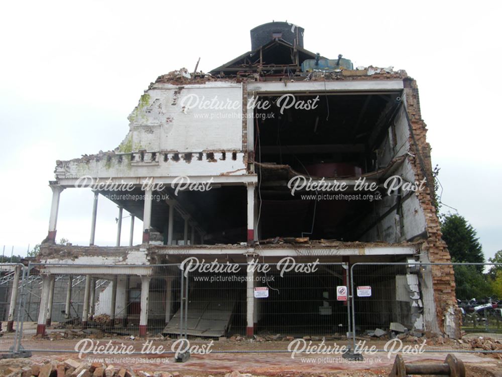 Demolition of Beeston Maltings, 2012