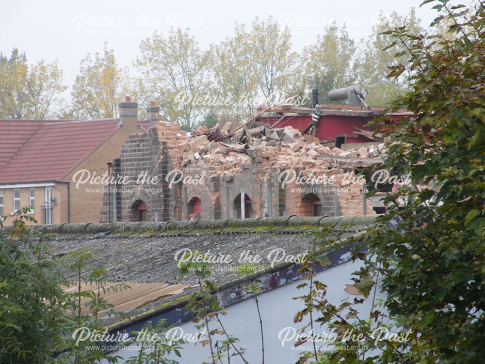 Demolition of Beeston Maltings, 2012