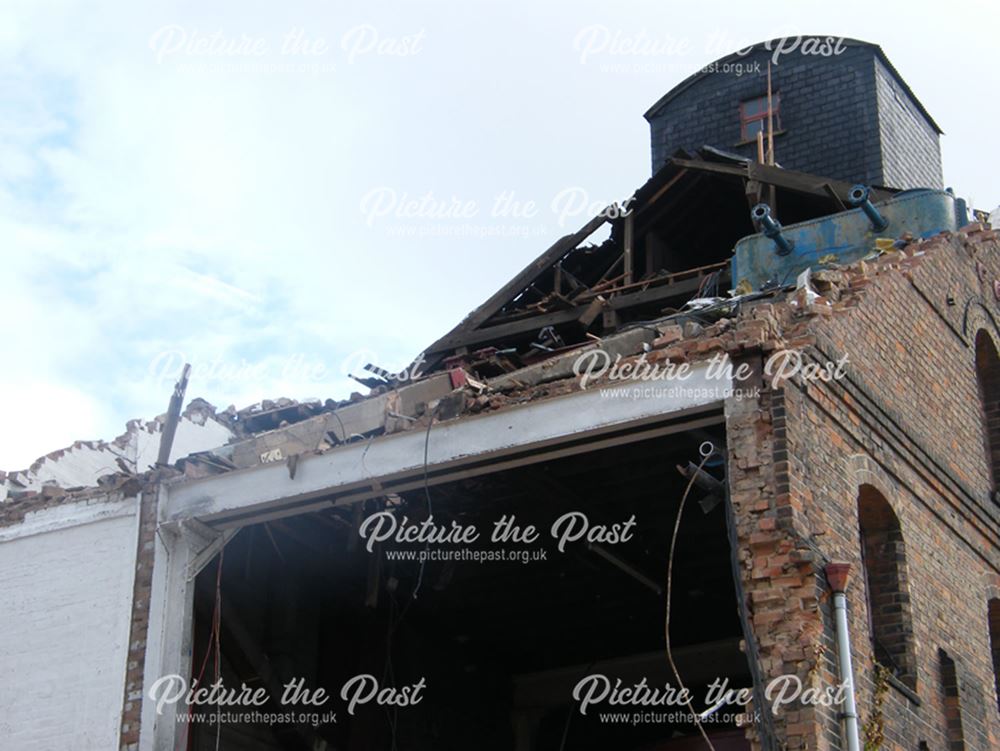 Demolition of Beeston Maltings, 2012