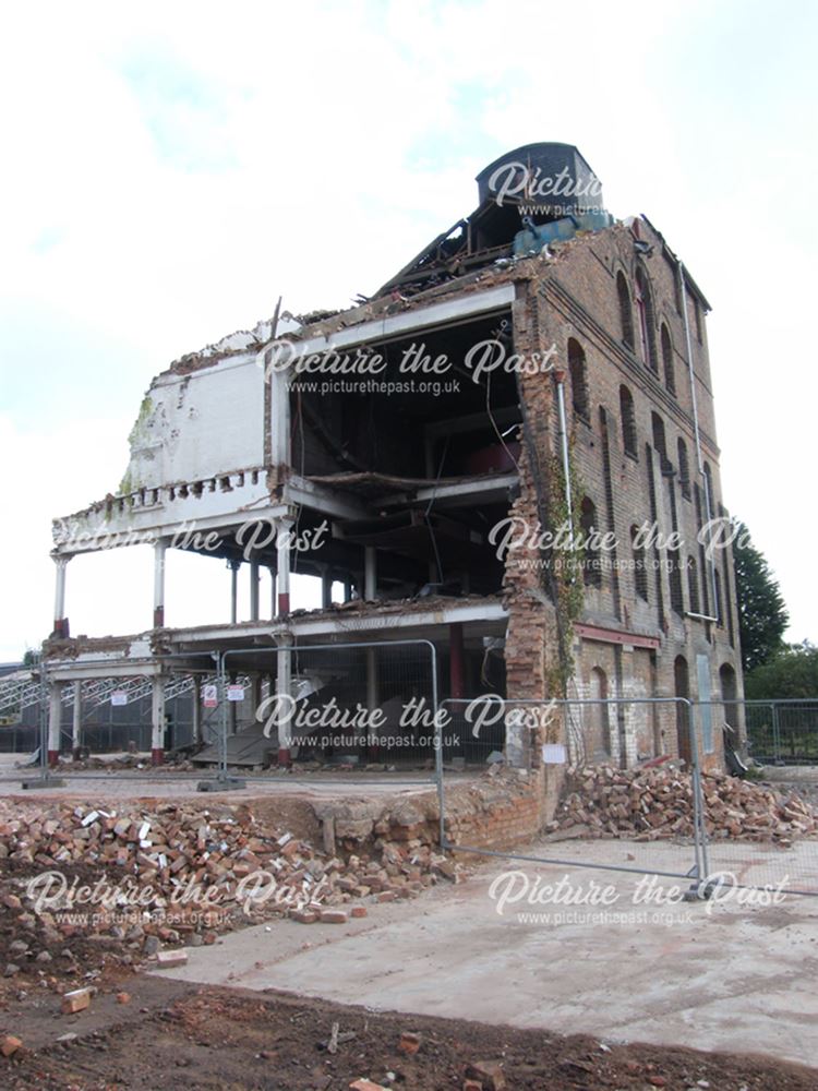 Demolition of Beeston Maltings, 2012