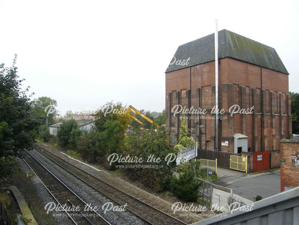 Demolition of Beeston Maltings, 2012