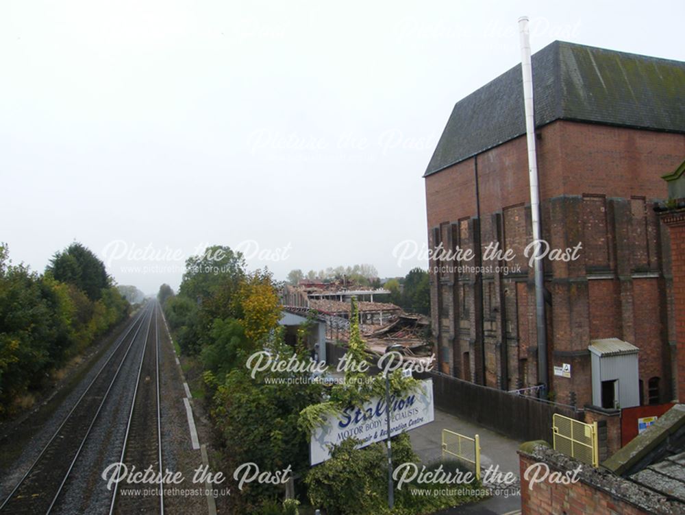 Demolition of Beeston Maltings, 2012