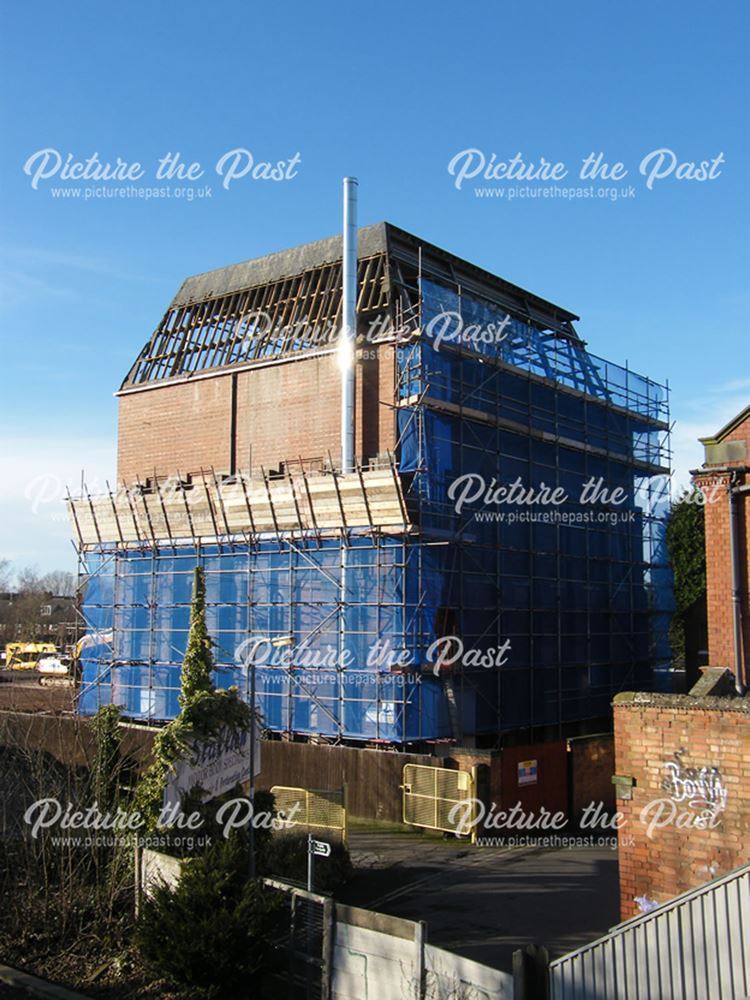 Demolition of Beeston Maltings, 2012