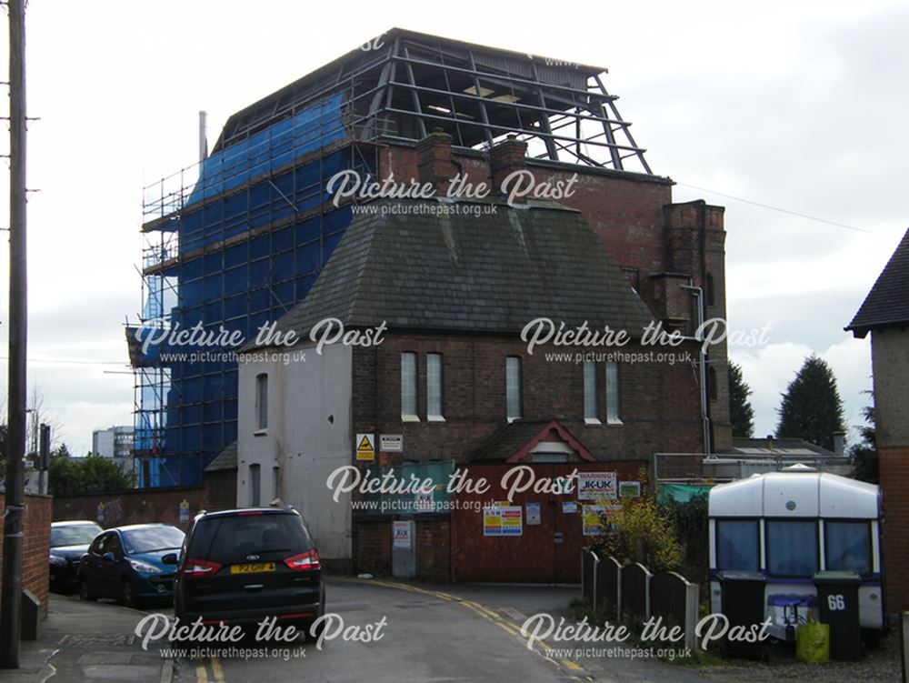 Demolition of Beeston Maltings, 2012