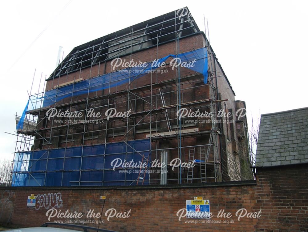 Demolition of Beeston Maltings, 2012