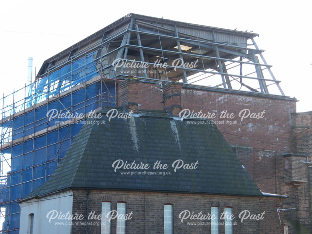 Demolition of Beeston Maltings, 2012