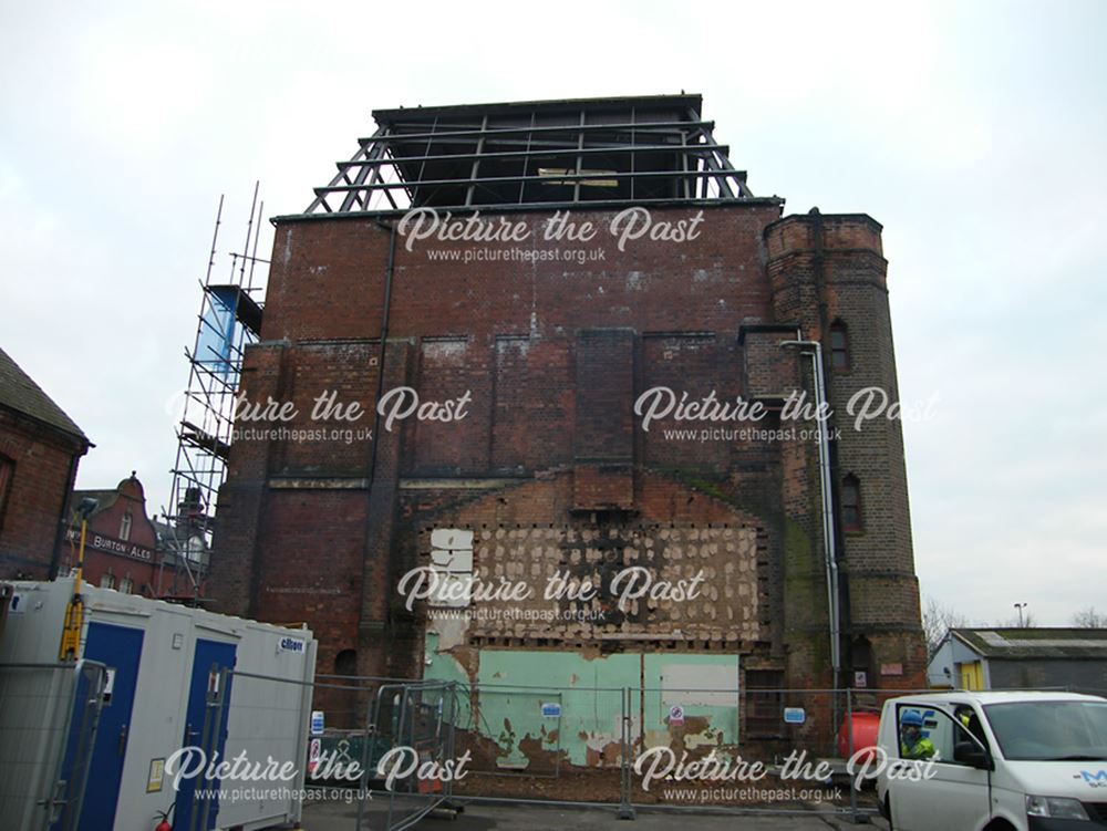 Demolition of Beeston Maltings, 2012