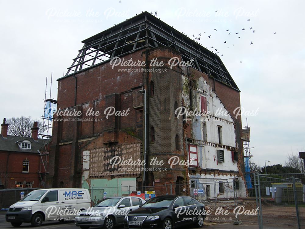 Demolition of Beeston Maltings, 2012