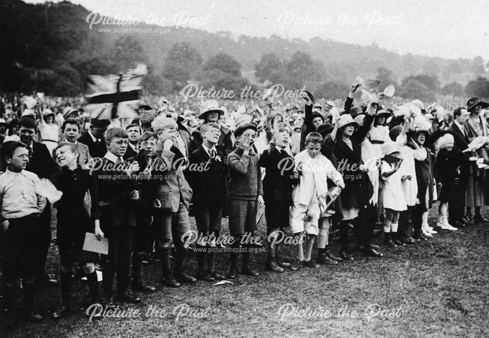School Children Greet The Prince of Wales, Nottingham, 1923