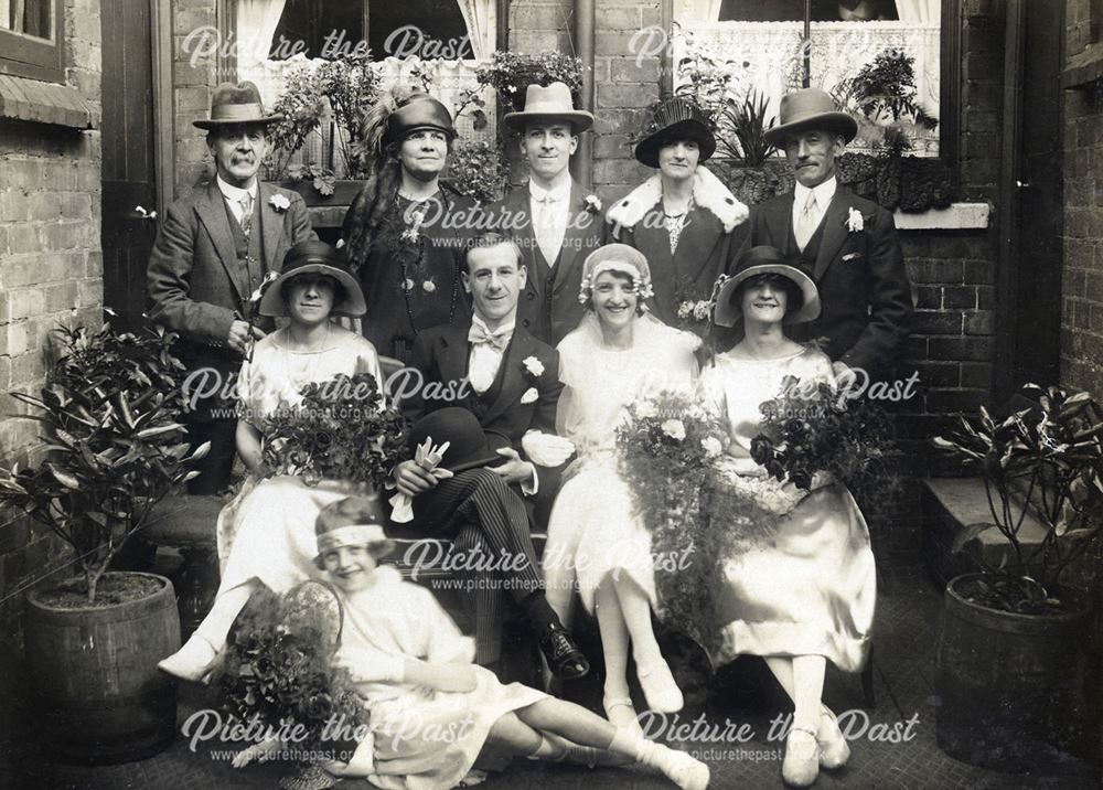 Wedding of Jess Smith and Lilian Hudson, Lenton, Nottingham, 1925