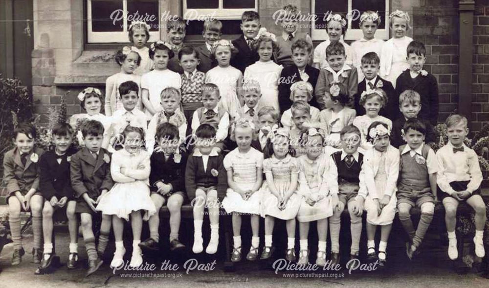 Chapel Street Primary School Class Photo, Kirkby-in-Ashfield, c 1956-57