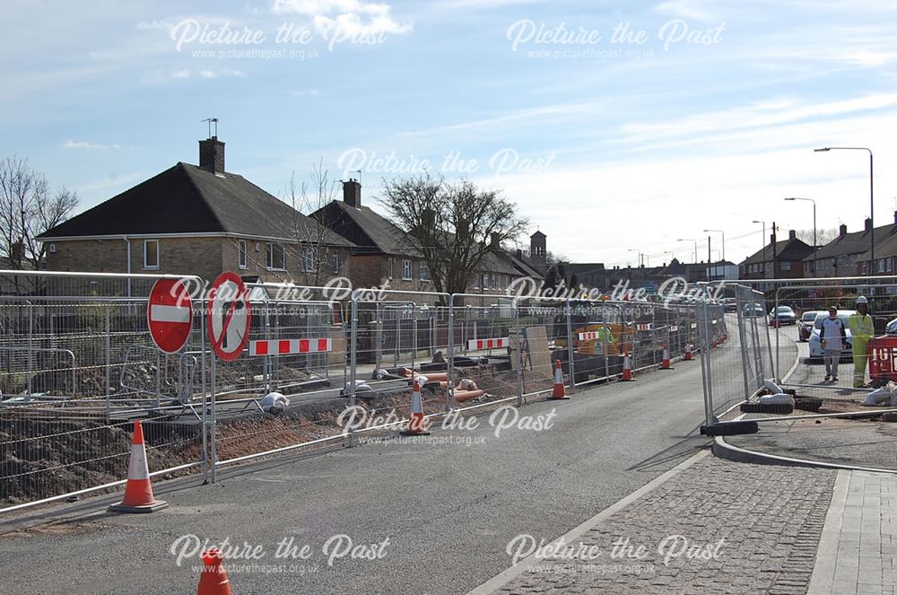 Extension of the NET Tram System, Southchurch Drive, Clifton, Nottingham, 2014